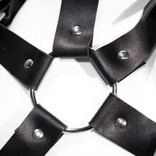 Túi đeo hông kiểu Trung cổ phong cách Gothic Steampunk bằng da PU, túi đeo chéo vai dùng cho xe máy, đi bộ đường dài, cắm trại, size 51 màu đen. - Một cỡ - Xem 2