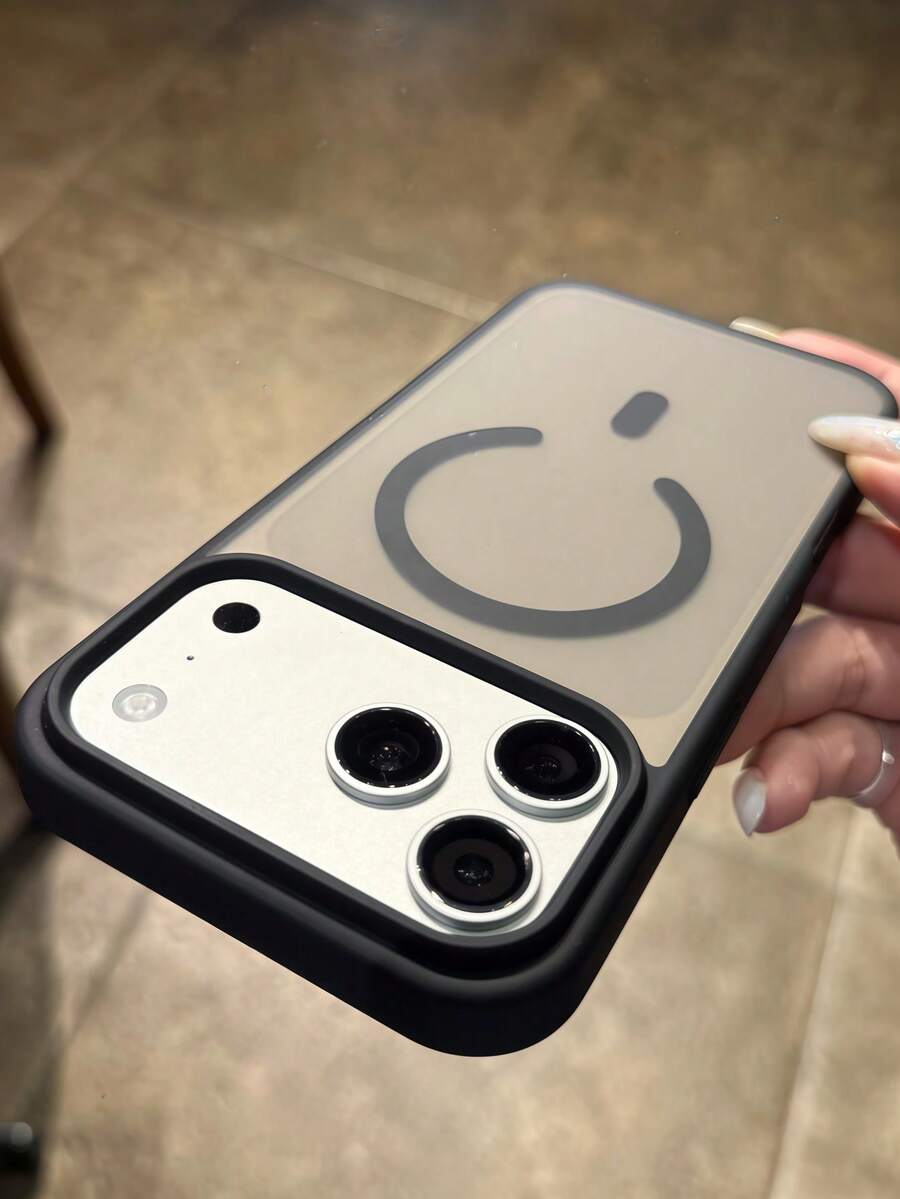 1pc Luxury Matte Soft Armor Shockproof Magnetic Phone Case Compatible With IPhone 17 Pro Max 17 Pro Air 16 15 14 13 Pro Max Plus Wireless Charge Semi-Clear Transparent Bumper Cover