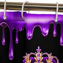 1pc/4pcs Valentine's Day Luxury Queen Style! Red Rose High Heel Shower Curtain Set, Includes 12 Hooks, Non-Slip Bath Mat, U-Shaped Toilet Seat Cover, Machine Washable, Artistic Design, Suitable For All Seasons, Valentine's Day Shower Curtain, Bathroom Decor - Multicolor - View 6