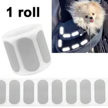 1 Roll, FG014 Oval Reflective Sticker, Creative DIY Heat Transfer Decal - Light Grey - View 1