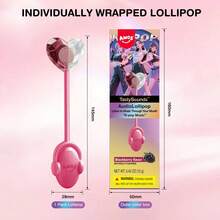 AMOS TastySounds Hard Candy Lollipop Individually Wrapped Natural Berry Flavor Music Lollipop (2 Pack) - Berry-2 Pack - 查看 2
