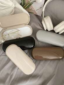 1个纯色塑料太阳镜盒，防水韩版眼镜框，可爱糖果色眼镜盒，性别揭晓派对、生日、婚礼、聚会的完美礼物，也是送给同事、朋友和家人的理想之选，返校必备品