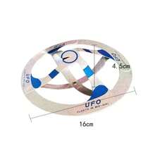 Mi divertido truco de magia de ovni flotando en el aire, herramienta de truco al aire libre, juguete de disco volador de papel, accesorios para espectáculo de adultos, regalo - Multicolor - Ver 11