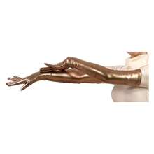 Women's Shiny Metallic Spandex Gloves - 多色340 - 查看 2