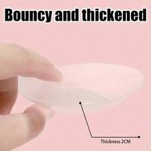 1对优雅硅胶胸垫 - 隐形、可重复使用、加厚设计，适用于比基尼挂脖式文胸，增强无痕内衣效果，柔软舒适的女士内衣配件 - 彩色 - 查看 9