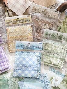 30张/包 INS风格图案剪贴簿纸，DIY装饰工艺纸，节日礼物，手工拼贴材料，个性化剪贴簿规划创意学校文具用品 - 白色 - 查看 4