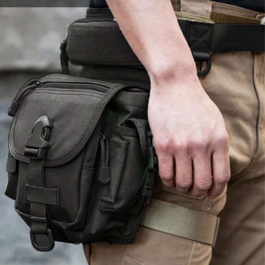 Crossbody Backpack For Outdoor Sports, Ideal For Hiking, Camping, Hunting, Fishing, And Tactical Use. - Preto - View 1