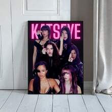 1 张 Katseye 韩国流行乐队音乐团体粉丝海报 Katseye 乐队团体韩国流行明星海报帆布画墙面艺术房间家居装饰无框 - 彩色 - 查看 5