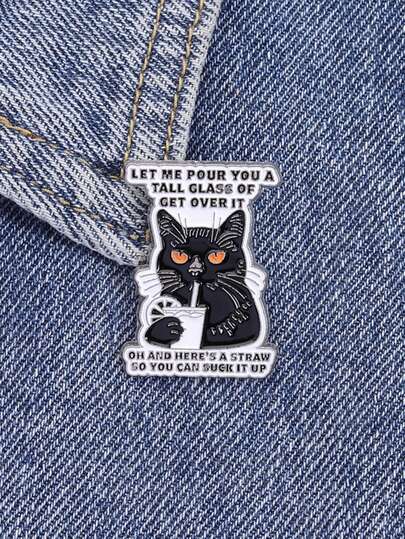 1pc Cartoon Animal Cat Brooch Lapel Pin Badge Backpack Clothing Accessories Fashion Jewelry Gifts