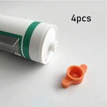2个/4个装玻璃胶盖硅胶胶密封盖，防干涸防漏密封胶枪盖，耐用塑料密封盖，适用于标准胶水瓶，便携式装饰工具配件 - 彩色 - 查看 12