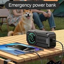 1000A Jump Starter With Air Compressor, 150PSI Electric Tire Inflator Portable Air Compressor For Car Tires, Motorcycle, Bicycle, Balls, Battery Jumper Starter Portable For 3.0L Gas And Other, 12V Car Jump Starter With Jumper Cable LED Flashlight And Storage Bag - màu đen - Xem 8