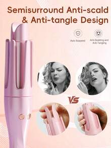 XBJ 32mm 2-In-1 Curling Iron & Straightener – Auto Curler To Create Waves, Curls & Sleek Styles. 4 Temp Settings With Fast Ceramic Coating. A Must-Have Hair Tools & Plancha De Pelo, The Ultimate Christmas Gift For Her. - Xem 7