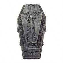 Gargoyle Coffin Box Monster Gothic Container - Gray - View 4