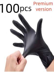 50/100 chiếc găng tay nitrile đen, găng tay đa năng bền chắc dùng để vệ sinh nhà cửa, thích hợp cho trang trí phòng ngày Valentine, đám cưới, trang trí nhà cửa, nhà bếp, đồ nội thất phòng ngủ, vệ sinh phòng tắm, làm móng tay, chăm sóc thú cưng, chăm sóc sắc đẹp, nhuộm tóc, trang trí trung tâm tiệc người lớn, đồ dùng đám cưới, trang trí tiệc và sắp xếp ngăn kéo. - màu đen - Xem 22