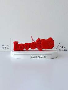 1pc Valentine's Day Rose LOVE Candle, High-End Romantic Atmosphere Simulated Flower Candle, Suitable For Celebrating Valentine's Day/Party Dinner/Candlelight Dinner/Gift For Lover/Home Decor/Souvenir - Multicolor - View 12