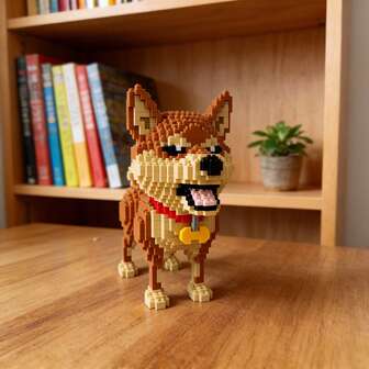 1300 Pcs Adorable Pet - Themed Micro Mini Building Blocks: DIY Animal Construction Toys. A Must - Have For Pet Lovers. Vivid Shapes With High - Fidelity Animal Features. Featuring Shiba Inus, Black Cats, Dachshunds, Huskies, And Schnauzers. Ideal For Beginners To Practice. Develop Patience And Reaction Ability. Perfect For Office Decor, Home Decoration Models, Birthday And Festival Gifts, And Couple Souvenirs