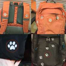 1m FG004 Dog Paw Reflective Sticker, DIY Clothing Bag Decor Heat Transfer Film, Heat Transfer Reflective Stripe - Grey - View 4