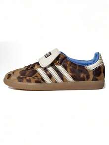 Adidas Samba Pony Tona Comfortable And Durable Low-Top Skateboard Shoes, Brown And White - Brown - View 12
