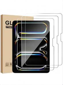 3 Packs Screen Protector For IPad 5/6/7/8/9th 10.2/10.5 Air 1/2/3/4/5 10.9 10th Generation Pro 11 1st 2nd 3rd 9.7 Pro 12.9,Tempered Glass Film Guard For IPad Series -Clear - Clear - View 55