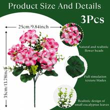 3/6pcs 13.78 Inch Artificial Gerbera Daisy Bouquet - Lifelike Flower Heads, Realistic Faux Floral Decor For Garden, Patio, Porch, Planters And Indoor/Outdoor Decoration, Artificial Plants Flowers, Valentine''s Day Gift - Multicolor - View 17