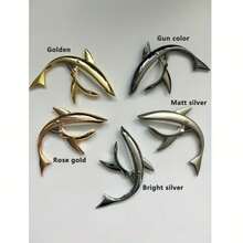 1pc Fashionable Shark Shaped Guitar Capo, Zinc Alloy Tuning Capo With Sound Changing Function, Suitable For Acoustic Guitar, Folk Guitar, Electric Guitar And Ukulele, Good Grip, No Buzzing, Zinc Alloy, Musical Instrument Accessory, String Instrument Accessory, Stylish Capo, Minimalist Design, Strong Clamping, Time & Effort Saving, Non-Damaging To Instrument Body, Universal String Instrument Accessory, Thoughtful Gift For Beginners And Music Enthusiasts - Silver - View 7