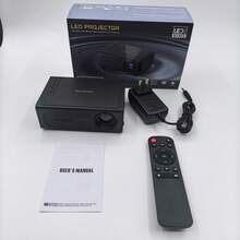 MOMAN 1080P Native Resolution Portable Mini Projector, Keystone Correction, Auto Focus, 120" Large Screen, Compatible With IPhone/Android/Laptop/TV Stick/USB, Suitable For Home Theater, Bedroom, Office, Outdoor Camping, Movie Night (30,000 Hours Lamp Life) - Black - View 14