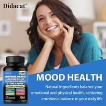 Cortisol Health Capsules - With L-Theanine, Ashwagandha, Magnesium Blend - Support Emotional & Brain Health, 120 Capsules - 1瓶 - 查看 8