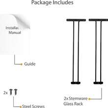 14 Inch (Approx. 35.6 Cm) Black Wine Glass Rack, Under Cabinet Wine Glass Holder, Stemware Rack, Cabinet/Kitchen/Bar Hanging Rack, 4-Piece Set - Black - View 6