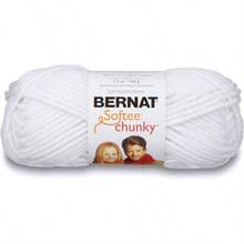 Bernat Softee Chunky Yarn White Single Ball - Blanco - Ver 1