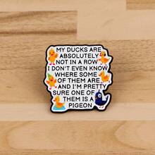 Cute Enamel Pin Lapel Pins Badges On Backpack Women's Brooch Clothes Gift Jewelry Fashion Accessories - Black - View 3