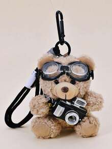 Cute Plush Teddy Bear Keychain Bag Charm Pendant Gift For Friends Valentine's Day Suitable For Ages 14+ Purse Charm Keyring