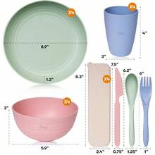 Disposable Tableware Sets - Various Colors - View 4