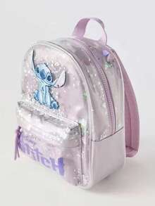 这款迪士尼主题背包是开学季的完美之选。它采用涤纶面料，饰有透明闪光图案，配有拉链和可调节肩带，非常适合上学、上班、旅行和户外活动。它也是馈赠朋友的绝佳礼物。 - 彩色 - 查看 7