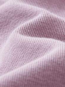 mini bala Baby Girl Winter Leggings, High Stretch Warm Pants - Purple - View 9