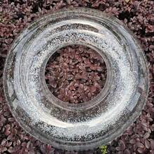 1pc Transparent Sequin Inflatable Swimming Ring, Thick PVC Crystal Swimming Ring Armpit Float, Adult