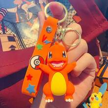 Pokémon Keychain - Cartoon Pikachu Plush Pendant, Car Key Chain Accessory, Creative Cute 3D Bag Charm, Holiday Party Gift - Multicolor - View 13