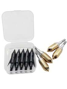 1pc Outdoor Hunting Archery Equipment With Replaceable Arrowheads, Includes 2 Different Arrow Heads, Comes With Arrow Storage Box For Convenient Storage And Carrying, Essential Accessory For Outdoor Hunting And Archery Training With Recurve Compound Bow