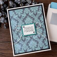 1.5x1.5英寸大号方形印章打孔器，方形杠杆式工艺打孔器，适用于纸艺、剪贴簿、DIY卡片制作和其他艺术工艺用品 - 彩色 - 查看 12