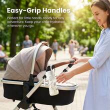 PP材质吸管杯，防胀气吸管杯，带手柄，适用于婴幼儿，通过FDA检测认证 - 300毫升 - 白色 - 查看 7