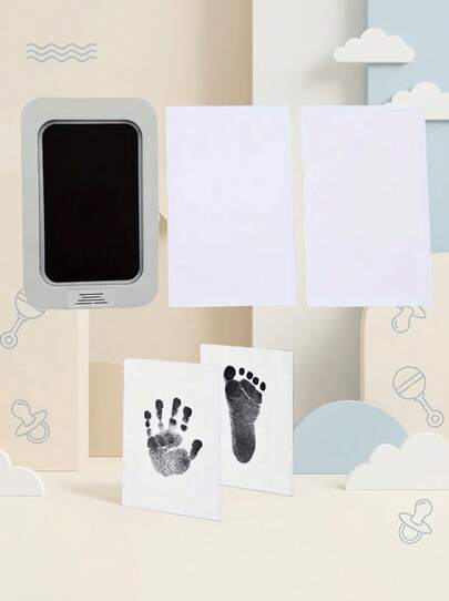 PETSIN No-Touch Inkless Paw Print Kit - Perfect For Preserving Your Dog's Footprints, Inkless Pet Paw Print Pad, Ideal For Newborn Baby Handprint And Footprint Keepsake