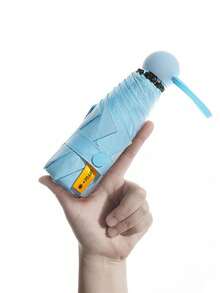 1把多色口袋伞，迷你旅行折叠伞，轻便六骨设计，190T面料，休闲可爱风格，手动开合，塑料手柄，晴雨两用，春夏必备，伴娘礼物，房间/卧室装饰，海滩，旅行，男女皆宜，度假，妇女节，旅行必备，婚礼回礼，Y2K，卧室，汽车配件，厨房装饰 - 彩色 - 查看 4