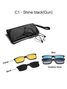 4-In-1 Magnetic Square Frame, Quick Switching, Business Office Fashion Essential, Birthday Gift - Multicolor - View 10