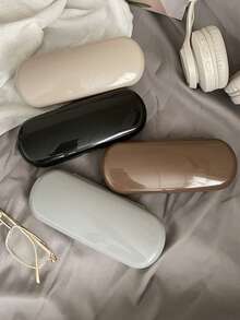 1个纯色塑料太阳镜盒，防水韩版眼镜框，可爱糖果色眼镜盒，性别揭晓派对、生日、婚礼、聚会的完美礼物，也是送给同事、朋友和家人的理想之选，返校必备品