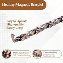 Women's Pure Copper Magnetic Drainage Bracelet – A Meaningful Birthday & Mother's Day Gift For Balanced Energy & Daily Wear - Nhiều màu - Xem 2
