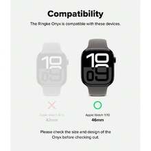Onyx Funda para Apple Watch Series 11/10 46mm [Diseño de Dos Tonos] Carcasa Protectora de Parachoques de Doble Capa a Prueba de Golpes y Ligera - Gray Sand,36837874 - Naranja Quemada - Ver 2