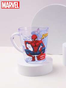 Marvel 250ml Official Licensed Spider-Man Anti-Drop Transparent Plastic Crystal Toothbrush Rinse Cup, Household & Office Milk/Coffee/Tea Cup, Best Gift For Couples, Birthday, Valentine's Day - Style 1 - View 6