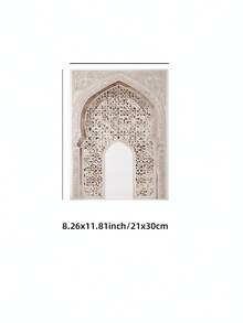 Tranh treo tường không khung họa tiết hình vòm hình học, tranh nghệ thuật đường nét kiến trúc tối giản, tranh trang trí thẩm mỹ hiện đại cho phòng khách, phòng ngủ, ký túc xá, trang trí tường thời trang. - Nhiều màu - Xem 11