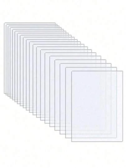 10片装塑料玻璃替代品，适用于制作席位卡、标牌、DIY工艺品，透明亚克力板套装，适用于婚礼和派对装饰
