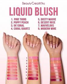 Rubor Liquido Beauty Creations Original Liquid Blush De Alta Pigmentación - Ok Coral - Ver 3