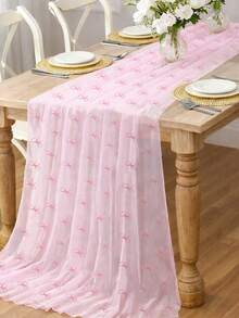 1 chiếc khăn trải bàn nơ hồng, khăn trải bàn voan 75*180cm, khăn trải bàn, trang trí sinh nhật màu hồng, trang trí sinh nhật nơ, trang trí tiệc nơ, trang trí đám cưới, đồ dùng đám cưới, quà tặng tiệc cưới, trang trí sinh nhật, trang trí tiệc mừng em bé, đồ dùng tiệc tùng, trang trí nhà bếp, vật trang trí trung tâm bàn ăn - nơ hồng - Xem 7